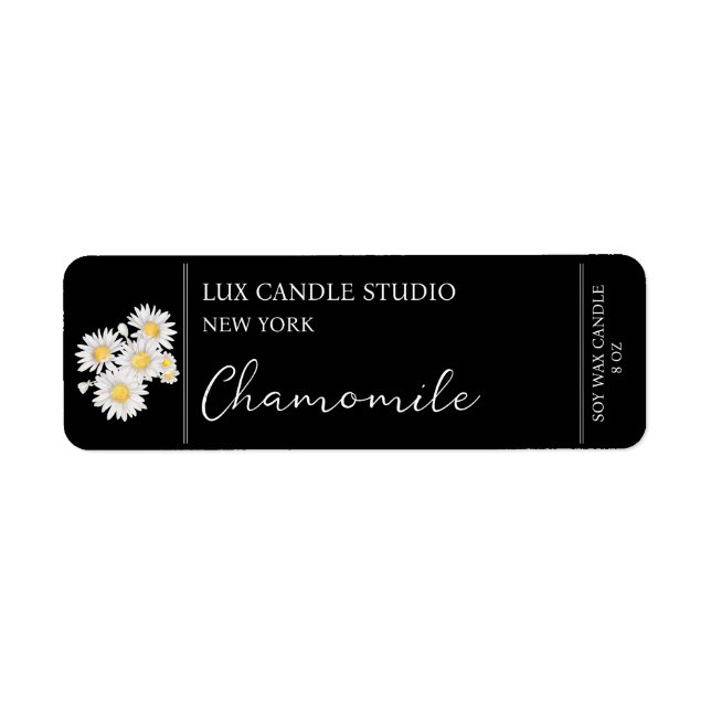 Chamomile Candle Label (Front)