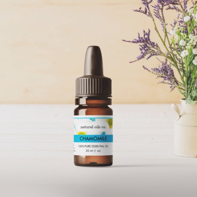 Chamomile Essential Oils Fragrance Bottle Label (Creator Uploaded)
