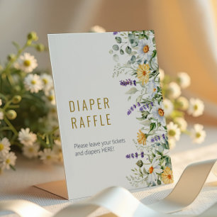 Chamomile & Eucalyptus Shower Diaper Raffle Sign