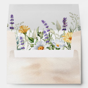 Chamomile & Eucalyptus Wildflower Elegant Envelope