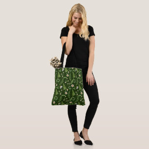 Chamomile Flower Botanical Rustic Pattern Tote Bag