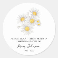 Chamomile Memorial Funeral Seed Packet