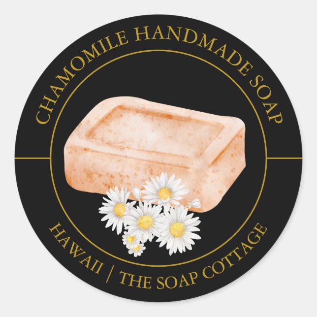 Chamomile Soap label (Front)