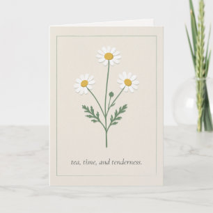 Chamomile Wishes - Soft Cream Card