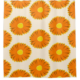 Chamomiles: Vintage Floral Pattern. Shower Curtain