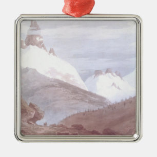 Chamonix and Martigny Metal Tree Decoration
