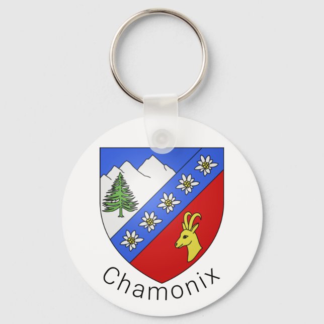 Chamonix coat of arms key ring (Front)