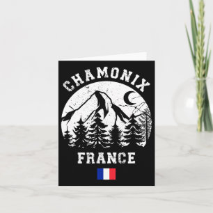 Chamonix France Alps Ski Resort Alpine Skiing Fren Card