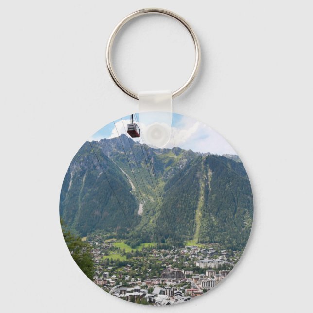 Chamonix - France Key Ring (Front)
