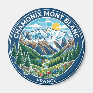 Chamonix France Mont Blanc Magnet