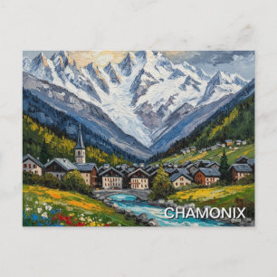 Chamonix France Mont Blanc Postcard