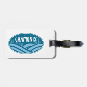 Chamonix France Outdoors Luggage Tag