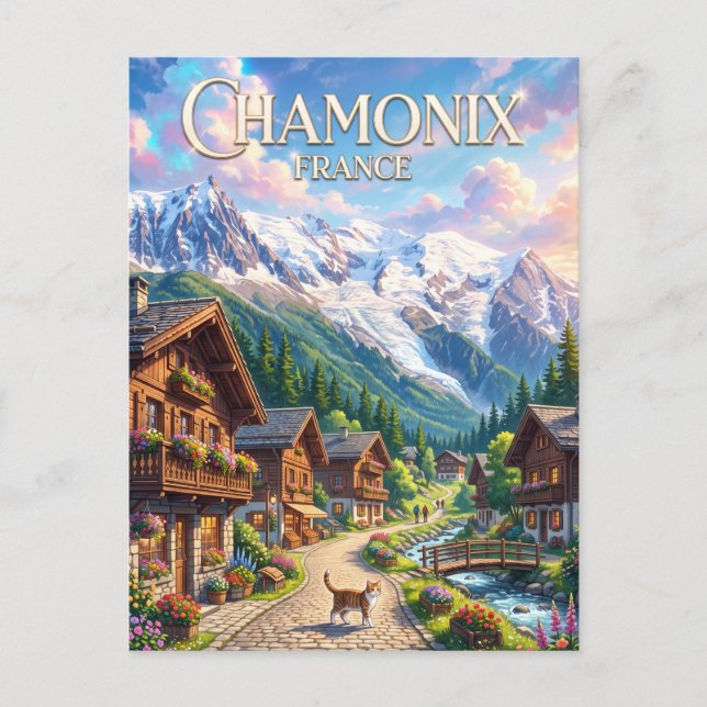 Chamonix France Postcard (Front)