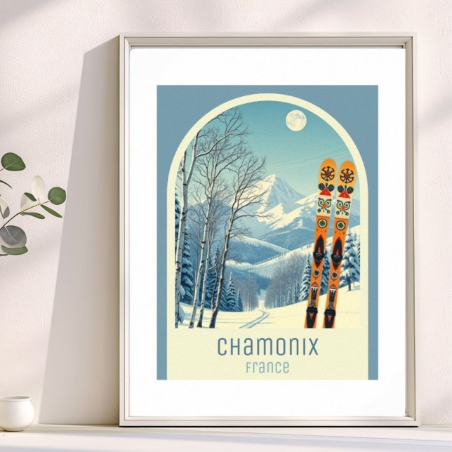 Chamonix France ski resort  Poster (Creator Uploaded)