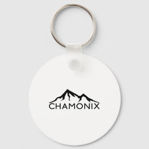 Chamonix France Skiing  Key Ring