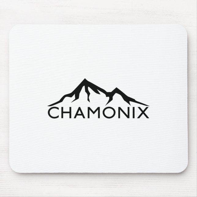 Chamonix France Skiing  Mouse Pad (Front)