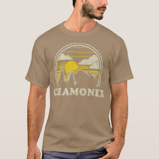 Chamonix France  Vintage Hiking Mountains T-Shirt