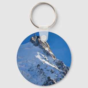 Chamonix from Aiguille de Midi, Mont Blanc, France Key Ring