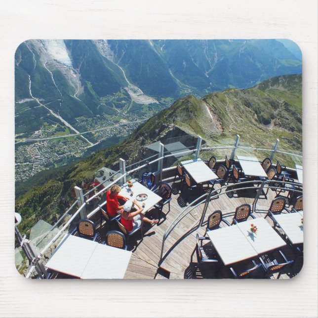 Chamonix in the valley, French Alps Mouse Pad (Front)