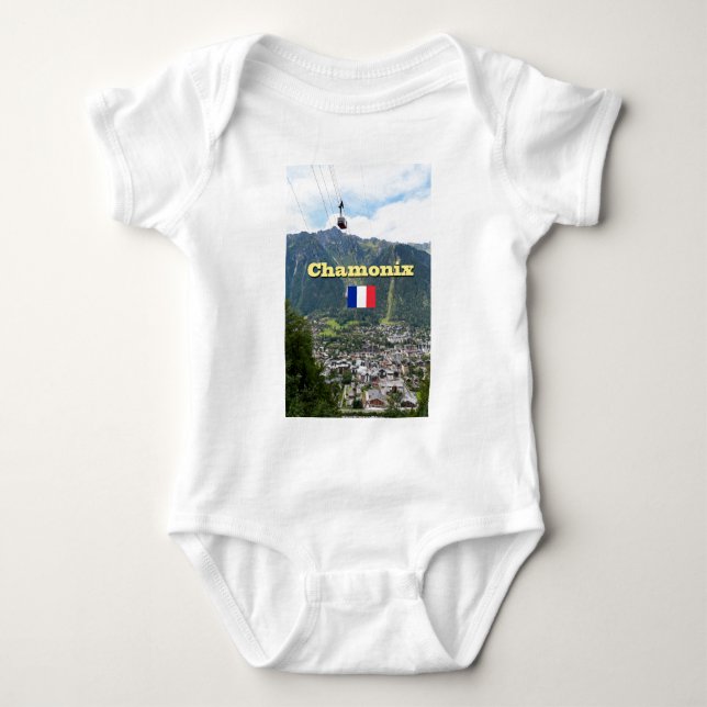 Chamonix - Mont Blanc Baby Bodysuit (Front)