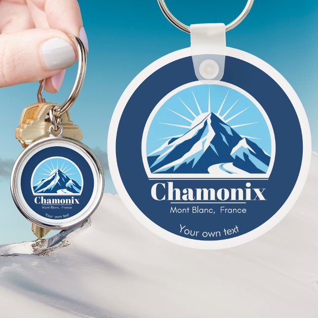 Chamonix Mont Blanc France gift souvenir  Key Ring (Creator Uploaded)