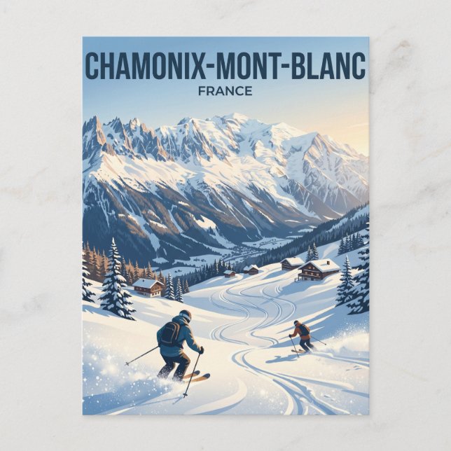 Chamonix-Mont-Blanc France Postcard (Front)