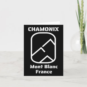 Chamonix Mont Blanc France Skiing Snowboarding  Card