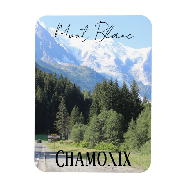 Chamonix, Mont Blanc, French Alpes, summer Magnet (Vertical)