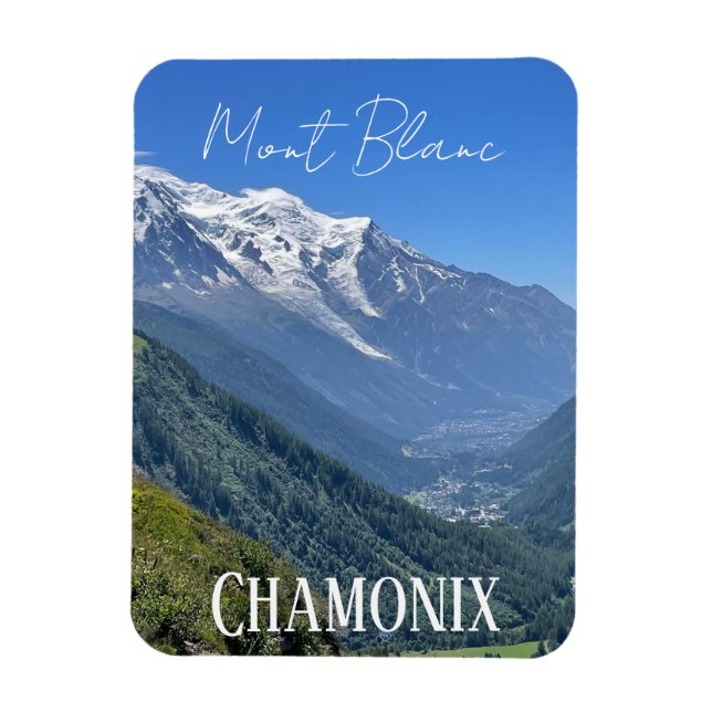Chamonix, Mont Blanc, French Alpes, summer Magnet (Vertical)