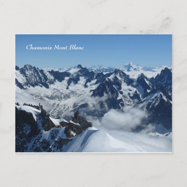 Chamonix Mont Blanc French Alps Postcard (Front)