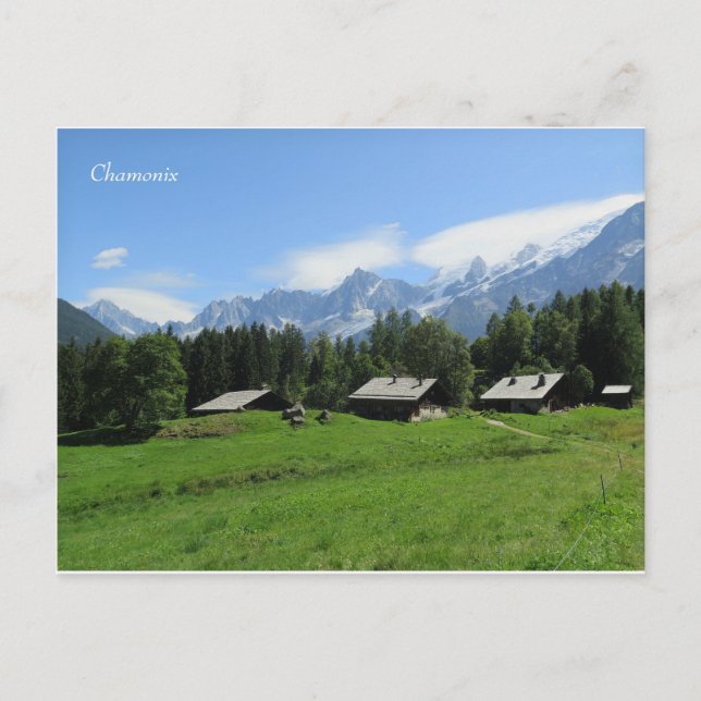 Chamonix Mont Blanc French Alps Postcard (Front)