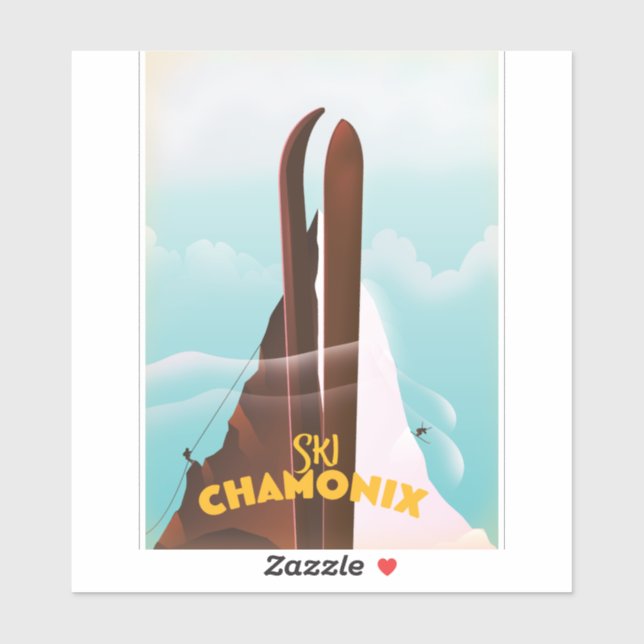 Chamonix-Mont-Blanc Ski poster (Sheet)