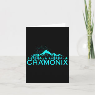 Chamonix Ski Resort France Alpine Skiing French Al Card
