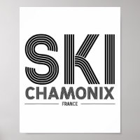 Chamonix Ski Resort France Alps French Skiing Souv