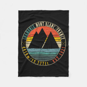 Chamonix valley mont blanc france skiing fleece blanket