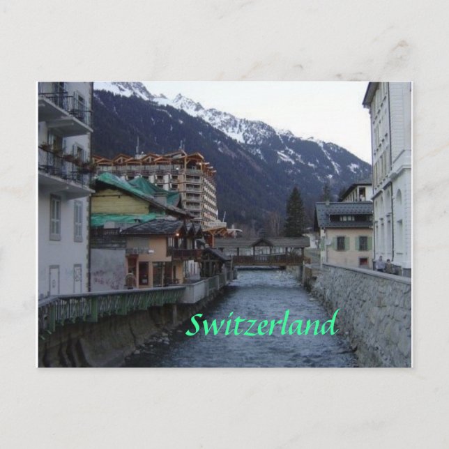 Chamonix Village Postcard (Front)