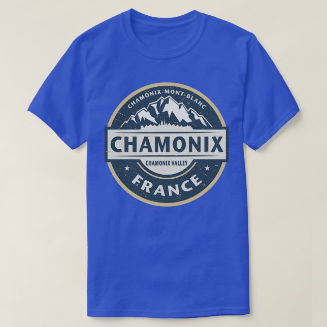 ChamonixMontBlanc ski resort T-Shirt (Design Front)