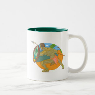 Chamorro Defender Two-Tone Coffee Mug