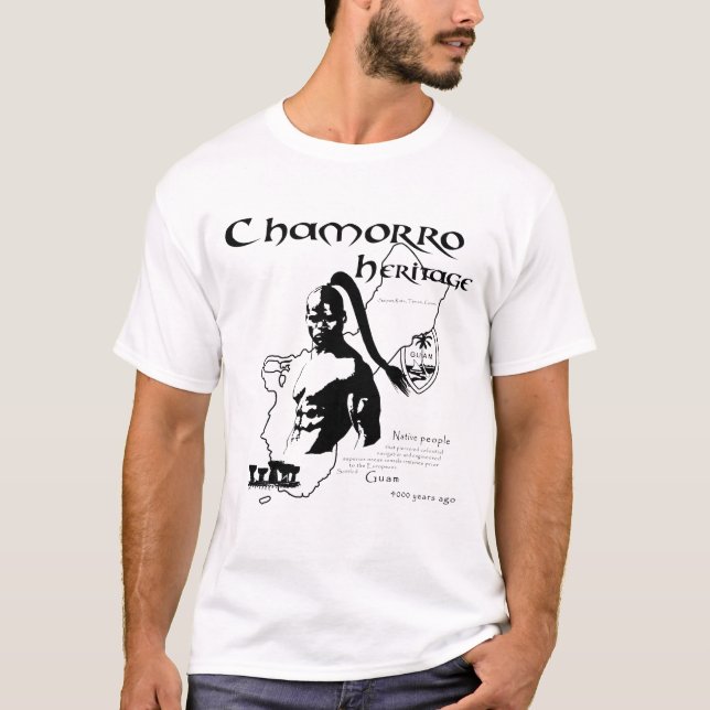 Chamorro Spirit bw T-Shirt (Front)