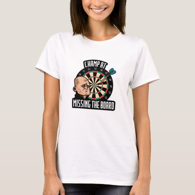 Champ at Missing the Board T-Shirt (Front)