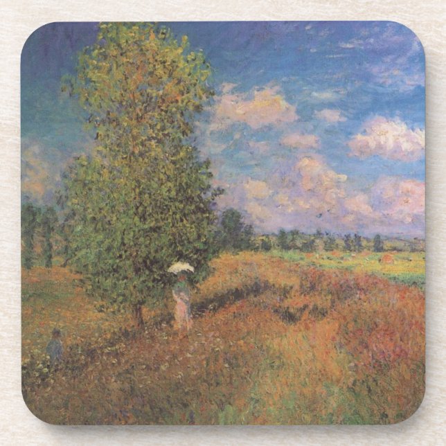 Champ de Coquelicots - Claude Monet - c1875 Coaster (Front)