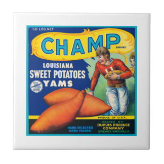 Champ Fruit Crate Label Tile