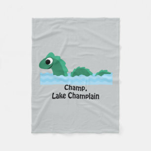 Champ, Lake Champlain Fleece Blanket