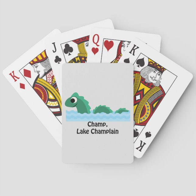 Champ, Lake Champlain Playing Cards (Back)