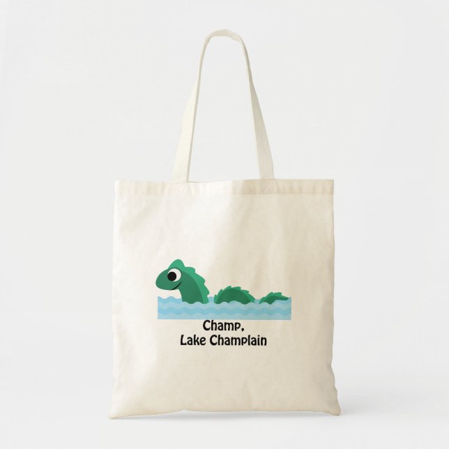 Champ, Lake Champlain Tote Bag (Front)