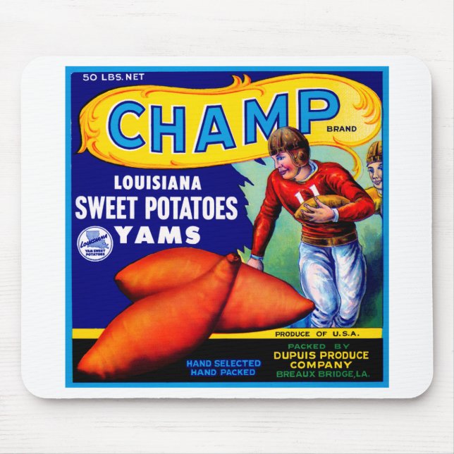 Champ Sweet Potatoes Mouse Pad (Front)
