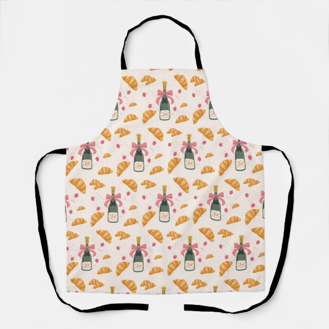 Champagne and Croissants Apron (Front)