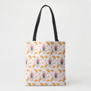 Champagne and Croissants Tote Bag