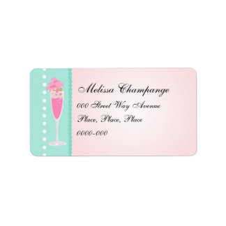Champagne and Cupcakes Label