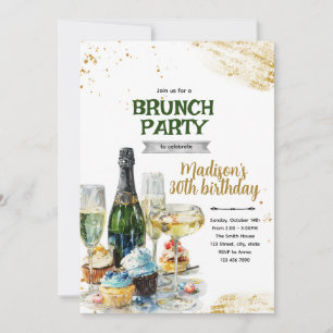Champagne and dessert Party Invitation